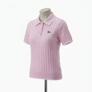 [라코스테] 스포츠 골프 텍스쳐 반팔 폴로 스웨터 핑크 AF9430-56G 36S