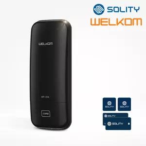 WR-215 카드키4개 비밀번호 0초 즉시잠김 에티켓기능 스마트 현관문 디지털 도어락 보조키 현관 번호키 교체