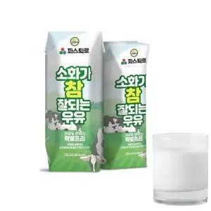 파스퇴르 원유 소화잘되는 락토프리 멸균우유125mlx24팩