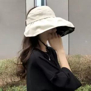 여성 여름 와이드 빅 챙넓은 자외선차단 모자 버킷햇