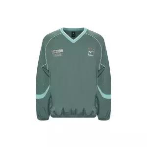 [미즈노](의정부점) 공용 헤리티지 우븐 맨투맨 32YC5A5033 오버핏 캐주얼 데일리 방풍 HERITAGE WOVEN ...