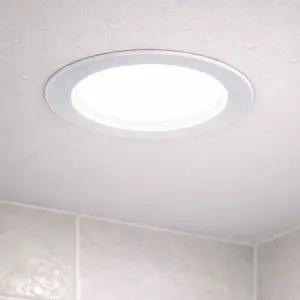 이솔 LED 매입등 15W 140mm(4인치 5인치 겸용) 플리커프리 삼색변환 욕실등