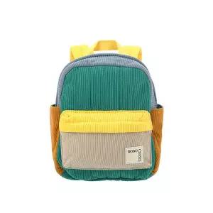 보보쇼즈 B224AH019 991 컬러 블록 패디드 코듀로이 백팩