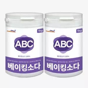 ABC 천연세제 베이킹소다 1kgX 2개입 + 계량스푼