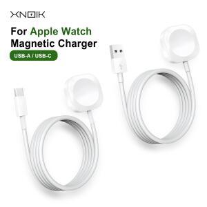 애플워치 2025용 고속 마그네틱 무선 충전기: USB/USB-C, 3.3피트 꼬임 방지 케이블 (아이워치 울트라 2/SE