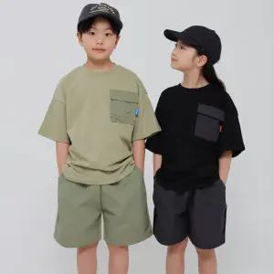 아동 유아 주니어 성인 반팔 반바지 여름 데일리 상하복 블럭 상하 세트