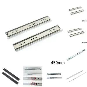 3단 볼레일 서랍 레일 35mmx450mm/밥솥/가구/씽크대/서랍장/언더/밥통/책상/렌지대/보수용/싱크대/선반/