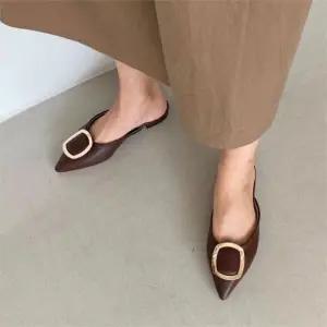 [오노마] ONM 플랫 슬리퍼구두 블로퍼힐 여성뮬 스틸레토