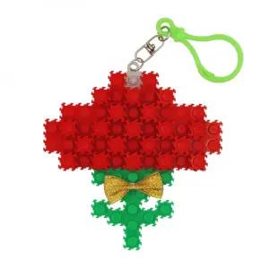 카네이션 키링 만들기 키고리 가방걸이 어버이날 스승의날 미니 디폼 블럭 도안 세트