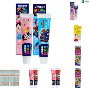(75g 5개) 애경 2080 키즈 2스텝 딸기치약/치약/어린이/초등/학생/베이비/아이/유아/유아용/영유아/양치