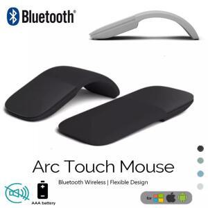블루투스 접이식 무선 마우스 아크 터치 미니 인체 공학적 Utra Thin Silent Gamer Mause For Microsoft La
