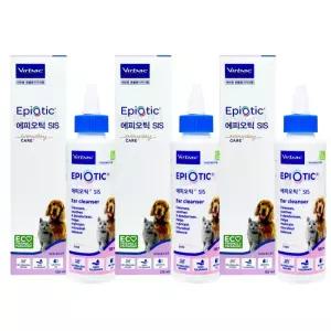 에피오틱 SIS 125ml X3개 강아지고양이 이어클리너 저자극 귀염증