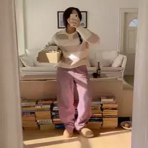 [루엣] MADE 브러쉬 워싱 코듀로이 일자 팬츠