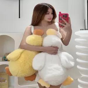 귀여운 대형 오리 인형 거위 애착인형 수면유도 선물용