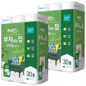 모나리자 부자되는집 내추럴 클래식 20m 30롤 x 2개 / 휴지 화장지
