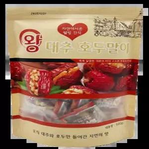 프리미엄 왕대추 호두말이 첨가물없는 자연그대로의 달콤함 건강간식 부모님 선물 중국간식 개별포장 500g