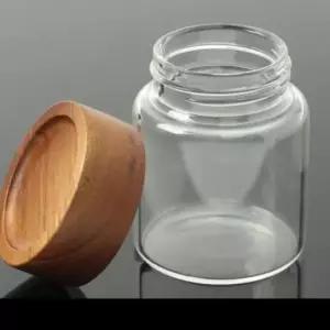 [JED] 우드 유리병 뚜껑 밀폐용기 175ml 6.5cm