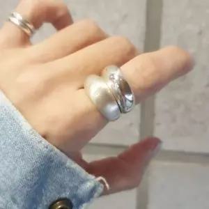 [셀러에이드]실버925 국내제작 6돈 골드 쌍가락지 반지 실버링 공륨 반지 (SILVER)