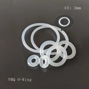 10pcs 실리콘 고무 씰 O-링 두께 CS 2mm 외경 OD 5/5.5/6/7/8/9/10/11/12/13/14/15/16/17/18/19/20mm VMQ