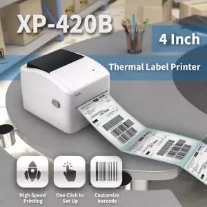 택배 라벨 익스프레스 열전사 바코드 스티커 프린터 4 인치 DHL FEDEX UPS x 6 용지 Xprinter 420B 460B