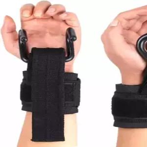 철봉 스트랩 손목 헬스 보조 갈고리 웨이트 블랙 훅