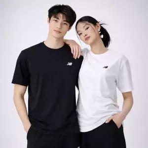 뉴발란스 반팔티셔츠 라운드 남여공용 베이직 스몰로고자수 STANDARD FIT 392558
