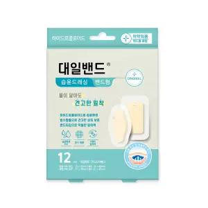 대일밴드 안티스카메디 습윤밴드 드레싱 상처 방수 혼합형 12매 1개