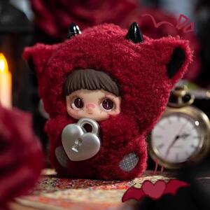 몽테조이 호환 메이메이 마이 아이 러브 유 시리즈 블라인드 박스 귀여운 비닐 플러시 펜던트 미스터리 애