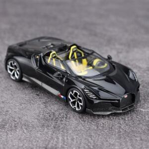 몽테조이 MINI GT 1:64 부가티 W16 미스트랄 블랙 합금 자동차 모델 1058 금속 친구에게 선물 선배에게 생