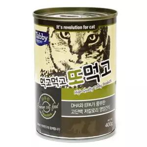 테비 먹고먹고 또먹고 캔400g(타우린)X12개(1박스)반려묘간식 묘밥 고양이사료 통조림 고양이