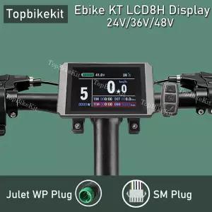 Ebike KT 디스플레이 컬러 디스플레이 계량기 LCD8H 24V 36V 48V 전기 자전거 KT LED890 LED900S LCD345891