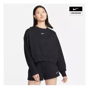 [나이키]여성 플리스 오버사이즈 크루넥 스웨트셔츠 DQ5762-010 747878