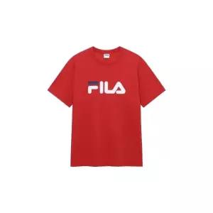 언더아머 UNDERARMOUR 휠라 [FILA 휠라] 26SS Drywave 베이직 빅리니어 반팔티 레드 FS262RS01X018