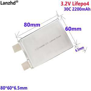 1-15개 3.2V 리튬인산철 배터리 30C 60C 2200mAh 시동 전원 공급 모델 비행기 셀 DIY 12V 24V 전기차 65608