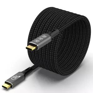 케이블드콘 롱 USB4 썬더볼트 4 확장 5M 16.5피트 8K C M/M 240W 고속 충전 40Gbps 데이터 전송 7680 4320