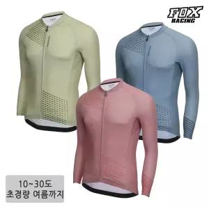 폭스레이싱 [초경량/여름까지긴팔] 슬림핏 롱저지 FRLJER-160 자전거의류 싸이클 얇은원단 사계절 타이트핏