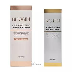 비오진 알부민 멜라 리셋 톤업 선크림 리프팅 앰플 크림 세트 50ml + 25ml