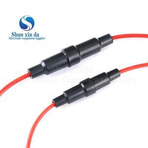 유리 튜브 퓨즈 거치대 블랙 보험 와이어 포함 5x20mm 6x30mm 6A 10A 125V 6x30 소켓 클램프 박스