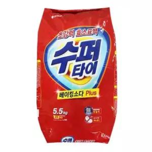 수퍼타이 세탁 세제 찬물 빨래 베이킹소다 가루 5.5kg