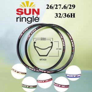 Sunringle Mtx33 고강도 용접 산악 자전거 림 다운힐 DH 26 27.5 인치 오프로드 사이클링 휠 액세서리