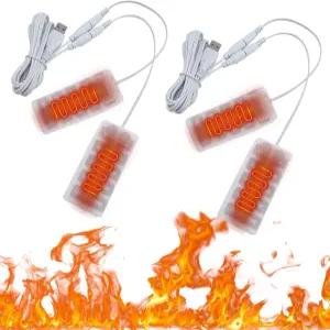 전기 장갑 히터 패드 휴대용 난방 USB 충전식 삽입 라이너 캠핑 하이킹용 탄소 섬유 5V 겨울용 손 발