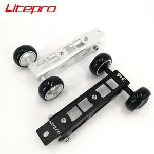 Litepro-접이식 자전거 이지 휠 버디 2-3 시리즈용 알루미늄 합금 블랙