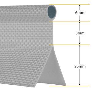 KEDER 캠핑 텐트 차양 PVC 더블 코어 플랩 6MM 레일 배관 그레이
