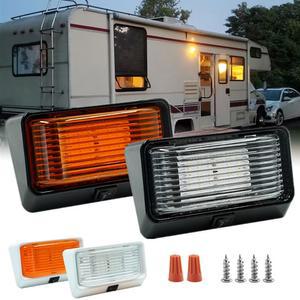 세트 12V 24 LED 조명 인테리어 베란다 캐러밴 RV 천장 트레일러 MOTORHOME 외부 램프 캠핑카