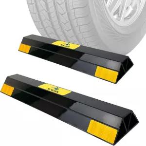 1.8인치 더 높은 디자인의 ROBLOCK 16인치 대형 주차 보조 장치 차고 2 PC용 스토퍼 자동차를 보호하고