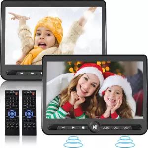 10.5인치 듀얼 휴대용 DVD 플레이어 아라푸나 재충전 가능한 자동차 스크린 플레이 동일 또는 두 편의 영화