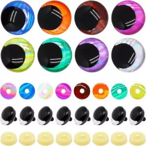 BUXIMN 16pcs 30mm 3D 대형 안전 눈 타이 다이 코바늘 인형 공예용