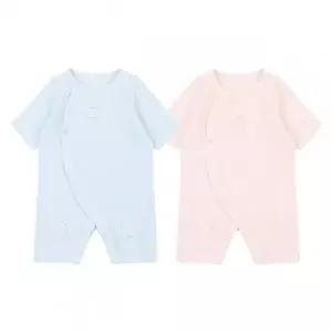 [롯데백화점]아가방 퐁퐁 거즈7부우주복(BLUE,PINK) 01R317511