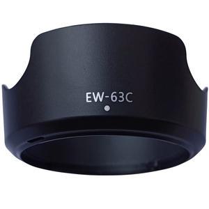 1PC 블랙 ABS 렌즈 후드 EW-63C Canon EF-S 18-55mm f/3.5-5.6 IS STM 카메라 보호대 ew
