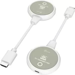 j5create ScreenCast 4K 무선 HDMI 송신기 및 수신기 Extender 4K30Hz / 2.4/5GHz 지원